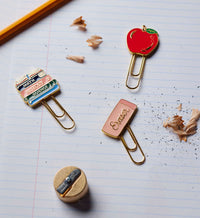 Tracy & Co Enamel Paper Clip Set - Schoolhouse