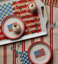 Tracy & Co Melamine Serving Platter with Handles - Americana