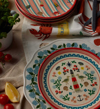 Tracy & Co Melamine Assorted Dessert Plates - Seaside