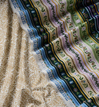 Tracy & Co Gemma Cotton Metallic Fabric - Cool
