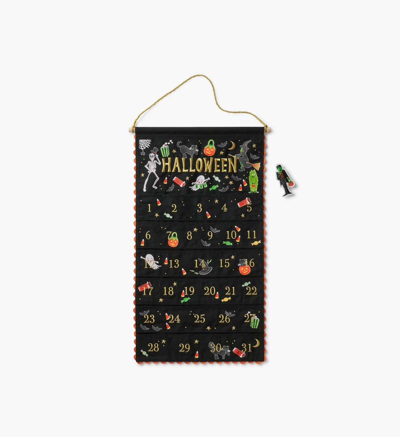 Tracy & Co Embroidered Hanging Countdown Calendar - Halloween Parade