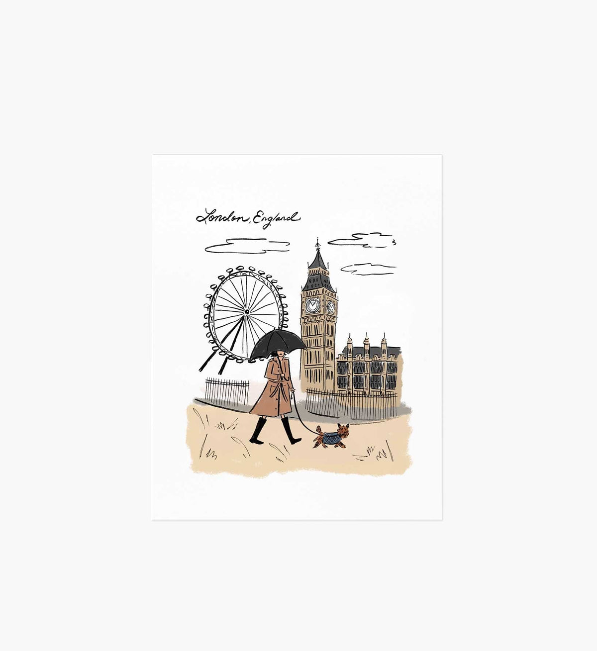 Tracy & Co London Travel Sketch Art Print