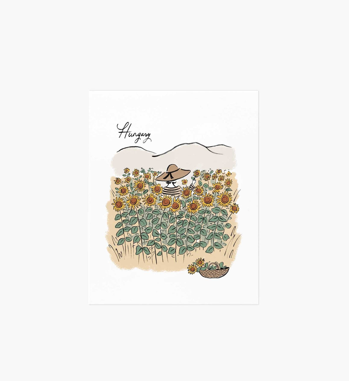 Tracy & Co Hungary Travel Sketch Art Print