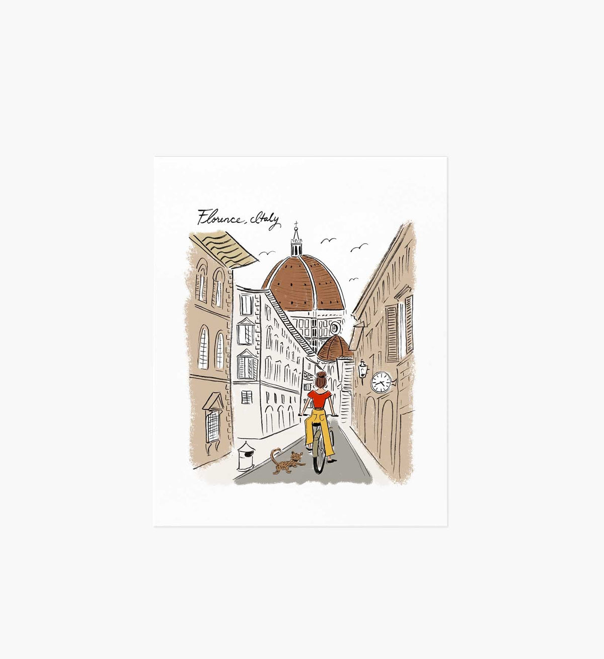 Tracy & Co Florence Travel Sketch Art Print