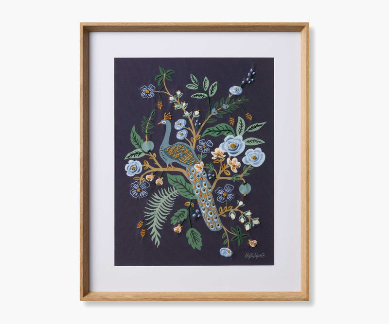 Tracy & Co Framed Wall Art - Peacock