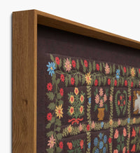 Tracy & Co Framed Wall Art - Helena Quilt Brown