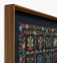 Tracy & Co Framed Wall Art - Helena Quilt Navy