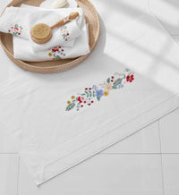 Tracy & Co Embroidered Bath Mat - Strawberry Fields