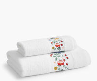 Tracy & Co Embroidered Bath Towel - Strawberry Fields