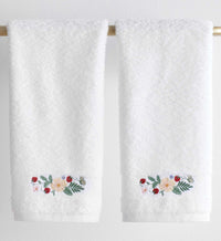 Tracy & Co Embroidered Guest Towel - Strawberry Fields