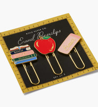 Tracy & Co Enamel Paper Clip Set - Schoolhouse