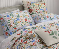 Tracy & Co Cotton Quilted Sham - Strawberry Fields