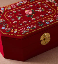 Tracy & Co Embroidered Jewelry Box - Gemma