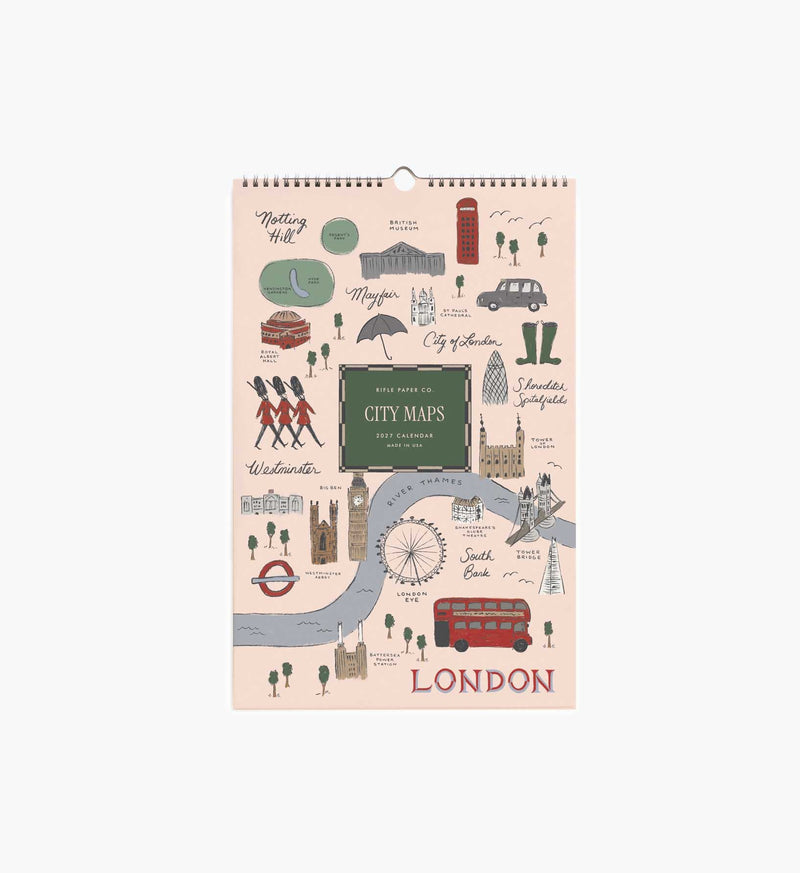 Tracy & Co 2027 Wall Calendar - Travel Sketches