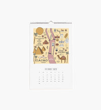 Tracy & Co 2027 Wall Calendar - Travel Sketches