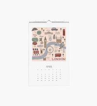 Tracy & Co 2027 Wall Calendar - Travel Sketches