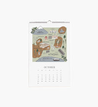Tracy & Co 2027 Wall Calendar - Travel Sketches