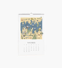 Tracy & Co 2027 Wall Calendar - Travel Sketches