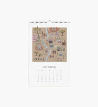 Tracy & Co 2027 Wall Calendar - Travel Sketches