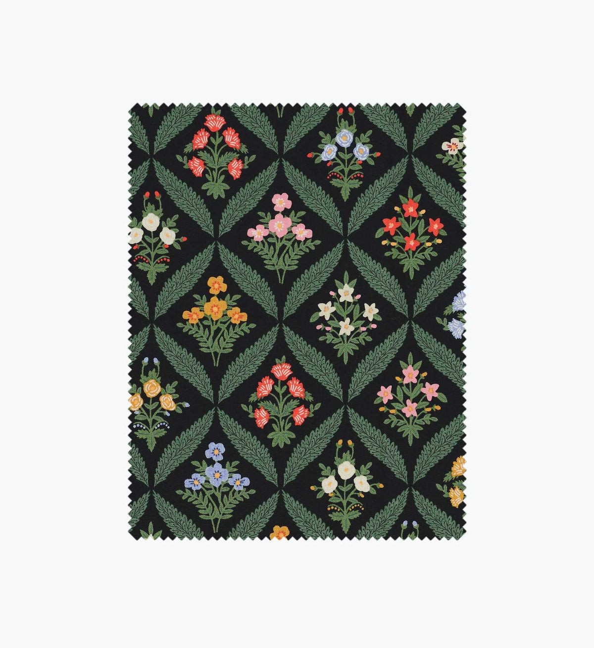Tracy & Co Estee Garden Canvas Fabric - Black Multi