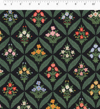 Tracy & Co Estee Garden Canvas Fabric - Black Multi
