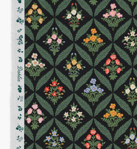 Tracy & Co Estee Garden Canvas Fabric - Black Multi