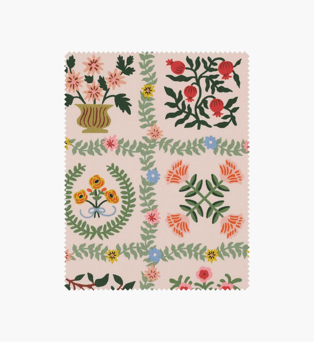 Tracy & Co Helena Canvas Fabric - Pink