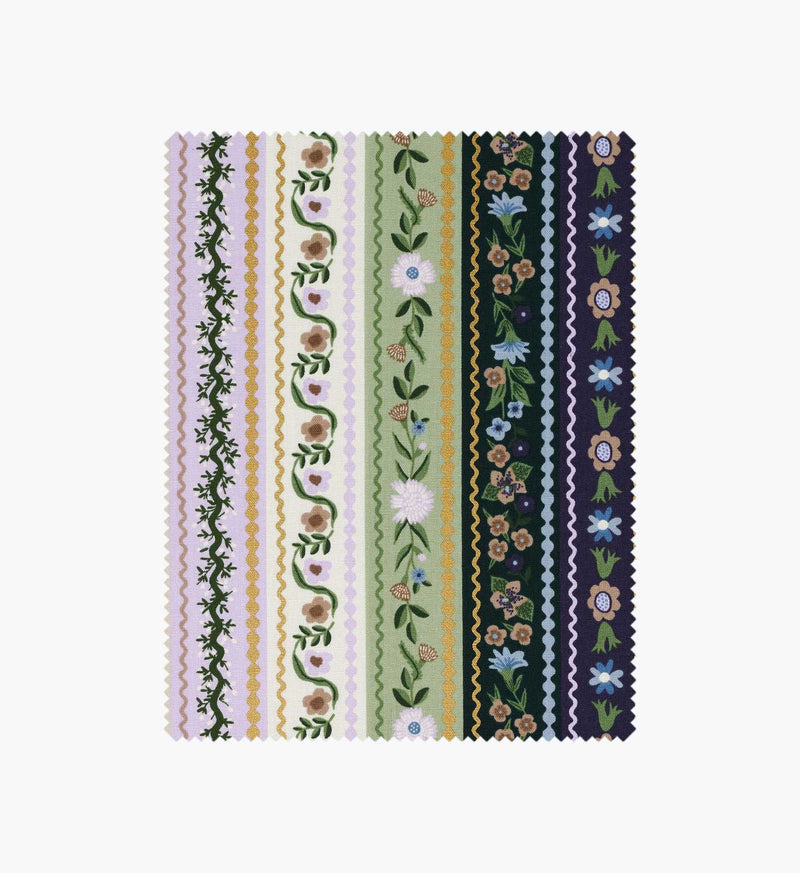 Tracy & Co Gemma Canvas Metallic Fabric - Cool