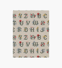 Tracy & Co Cross Stitch Letters Canvas Fabric - Linen