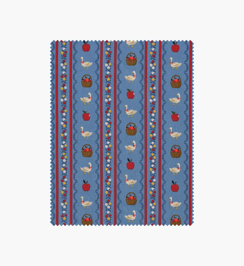 Tracy & Co Farmhouse Stripe Canvas Fabric - Blue