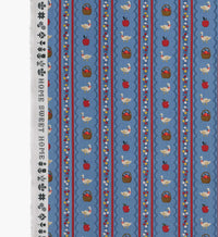 Tracy & Co Farmhouse Stripe Canvas Fabric - Blue