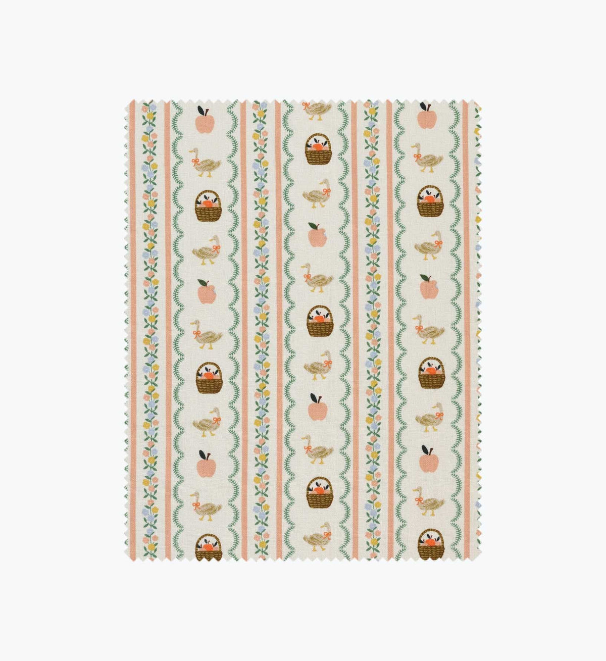 Tracy & Co Farmhouse Stripe Canvas Fabric - Cream