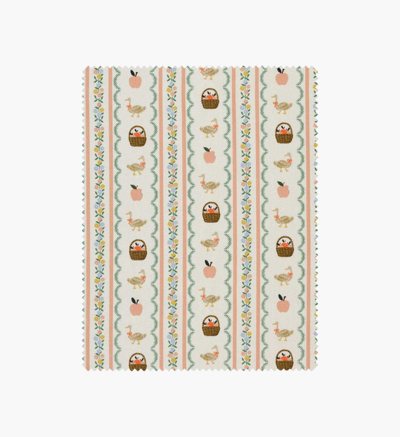 Tracy & Co Farmhouse Stripe Canvas Fabric - Cream