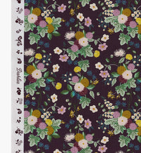 Tracy & Co Dahlia Cotton Fabric - Aubergine