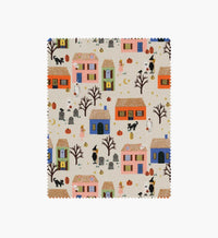 Tracy & Co Halloween Night Cotton Metallic Fabric - Linen and Gold