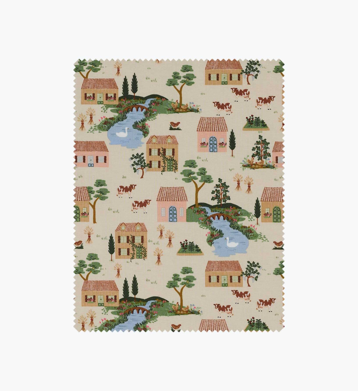 Tracy & Co Cotswolds Cotton Fabric - Linen