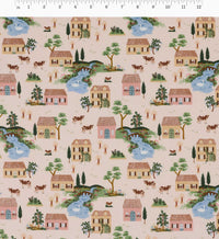 Tracy & Co Cotswolds Cotton Fabric - Pink