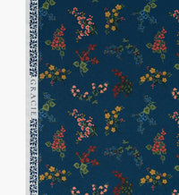 Tracy & Co Amelia Cotton Fabric - Sapphire