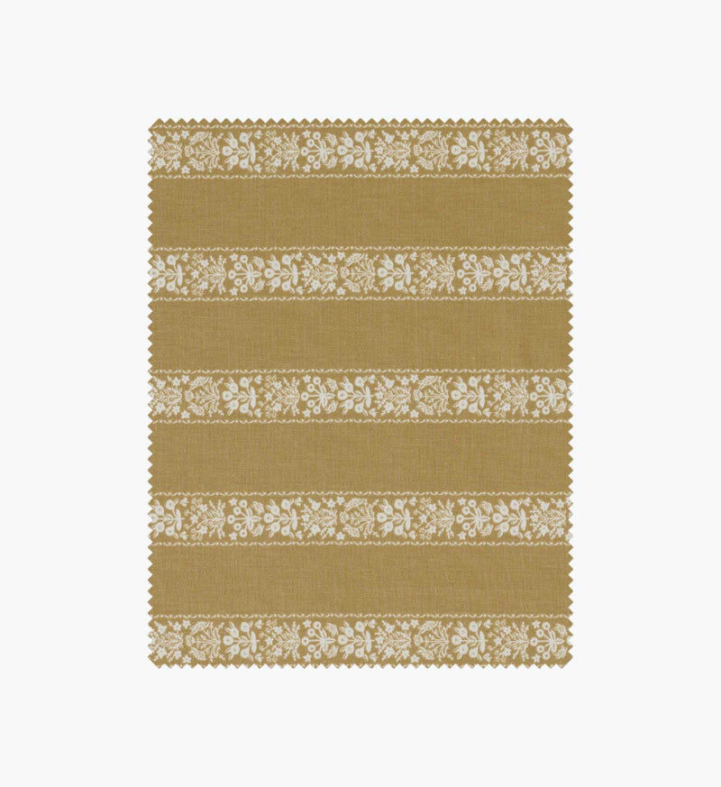 Tracy & Co Estee Stripe Cotton Fabric - Orche