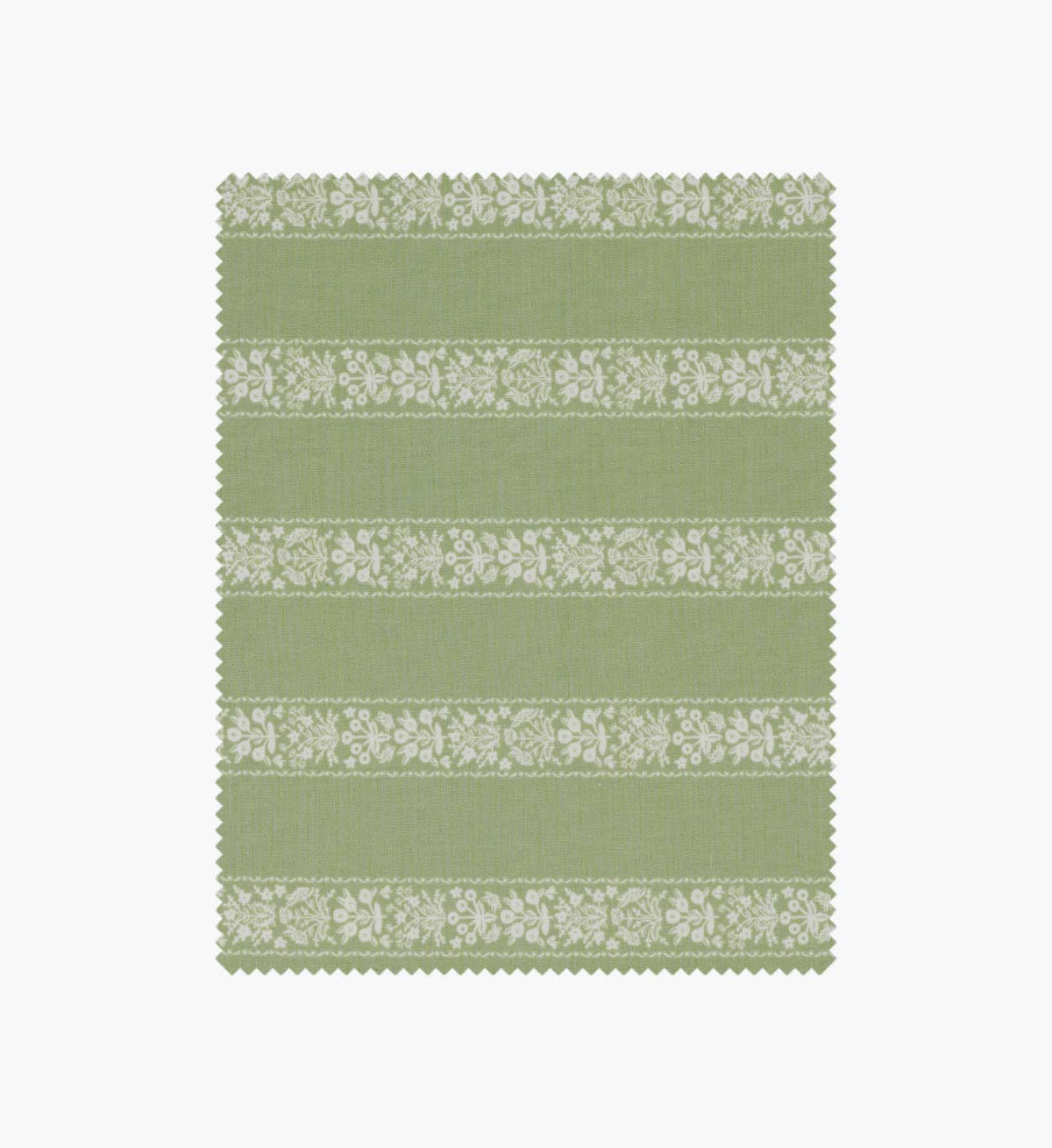 Tracy & Co Estee Stripe Cotton Fabric - Sage