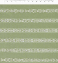 Tracy & Co Estee Stripe Cotton Fabric - Sage
