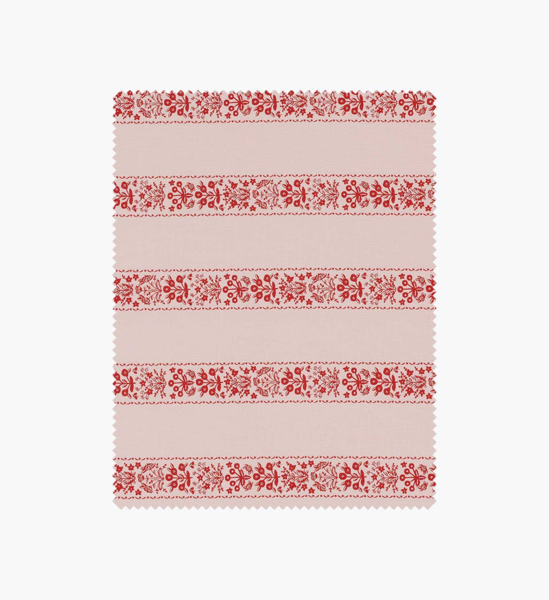 Tracy & Co Estee Stripe Cotton Fabric - Pink