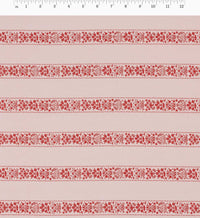 Tracy & Co Estee Stripe Cotton Fabric - Pink
