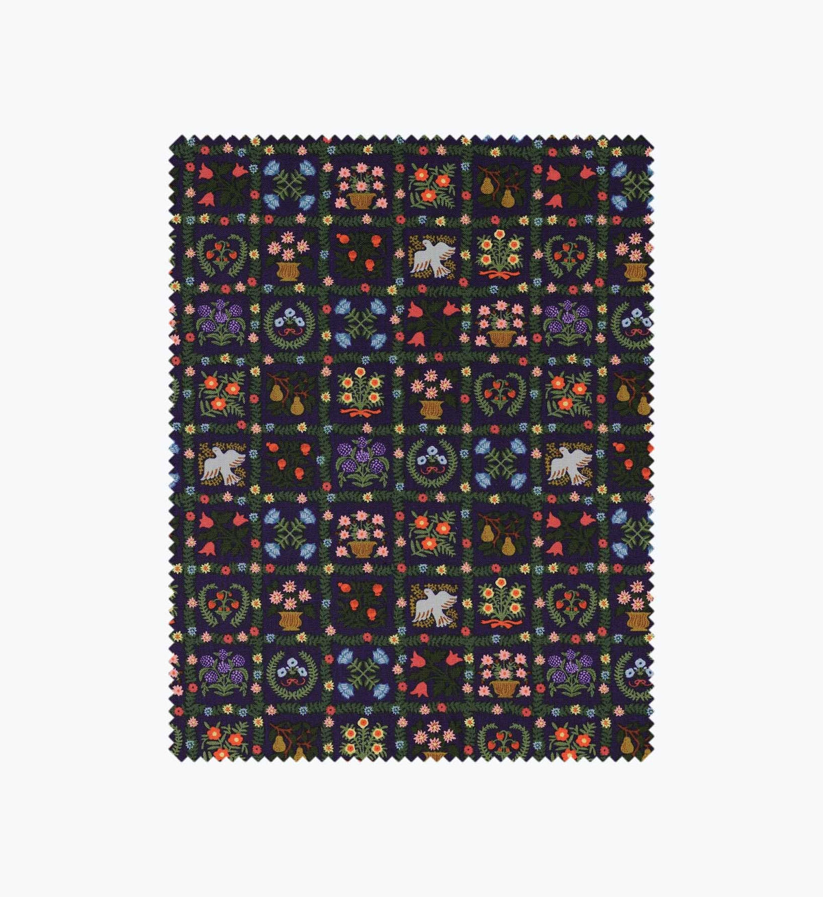 Tracy & Co Helena Cotton Fabric - Navy