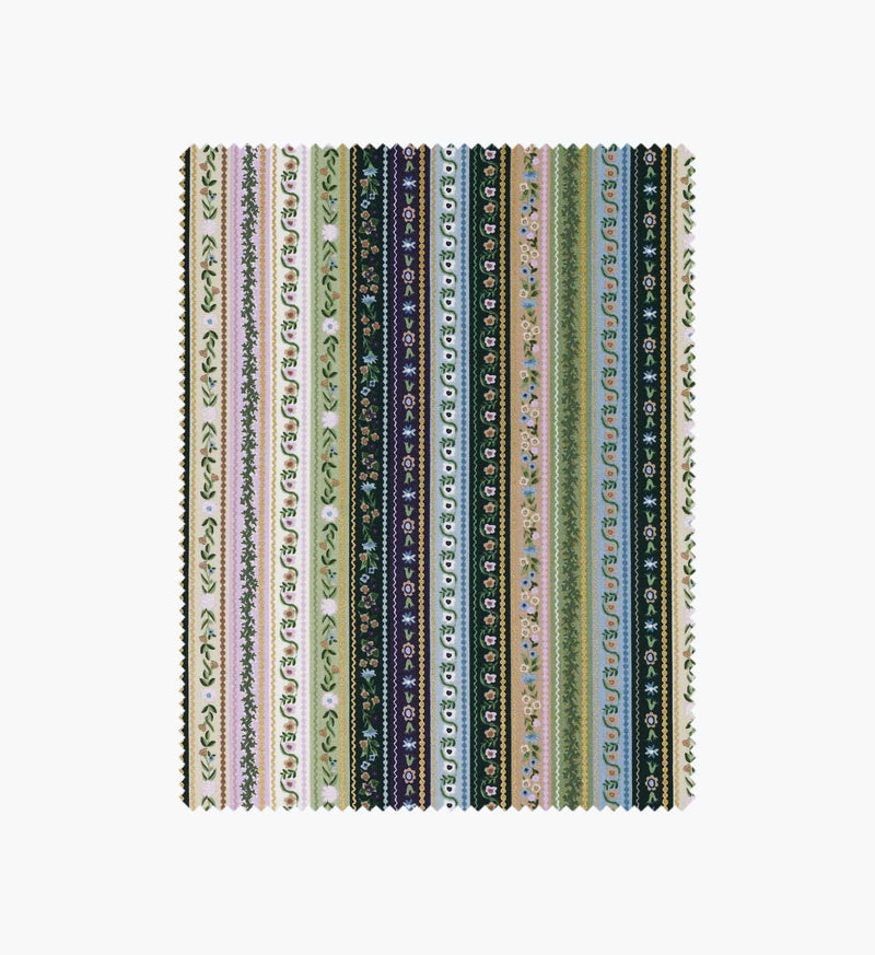 Tracy & Co Gemma Cotton Metallic Fabric - Cool