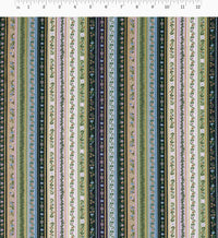 Tracy & Co Gemma Cotton Metallic Fabric - Cool