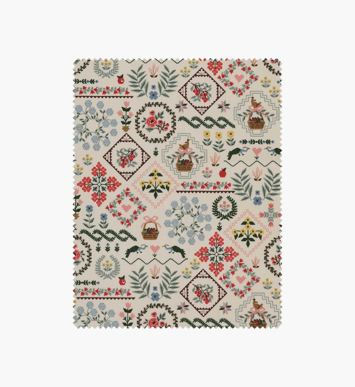 Tracy & Co Heritage Sampler Cotton Fabric - Linen