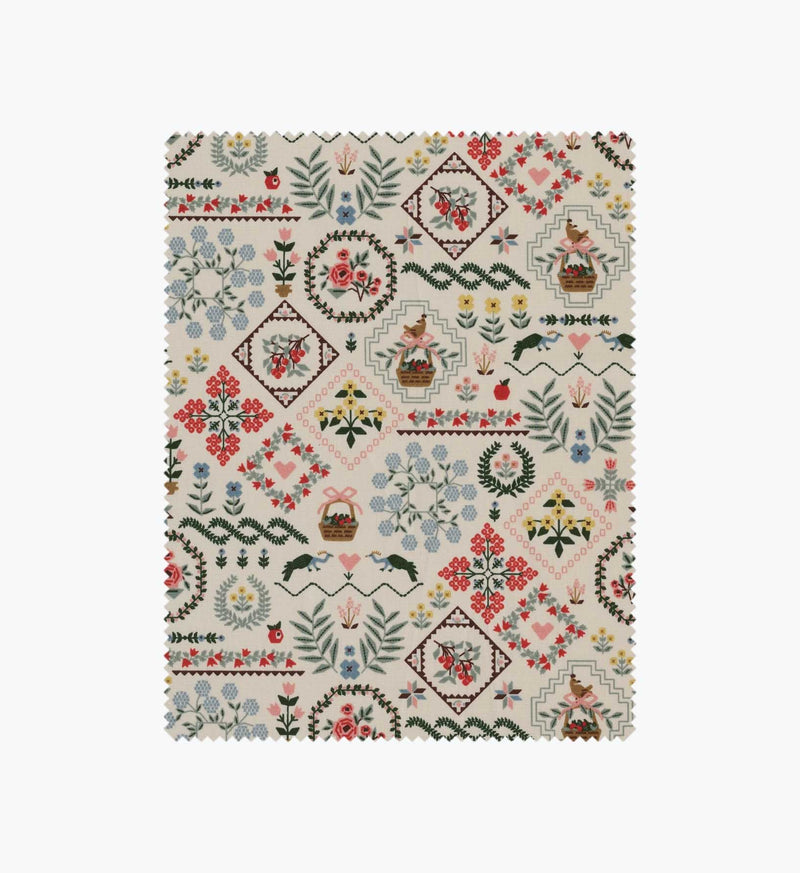 Tracy & Co Heritage Sampler Cotton Fabric - Linen