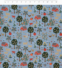 Tracy & Co Farmhouse Cotton Fabric - Slate