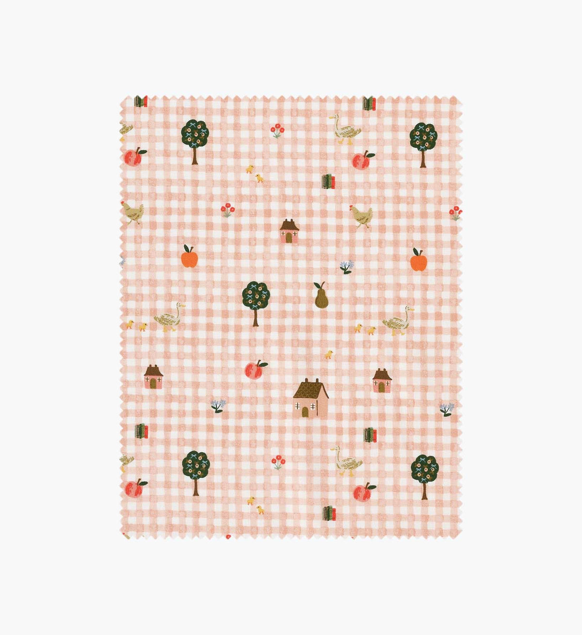 Tracy & Co Farmhouse Gingham Cotton Fabric - Pink